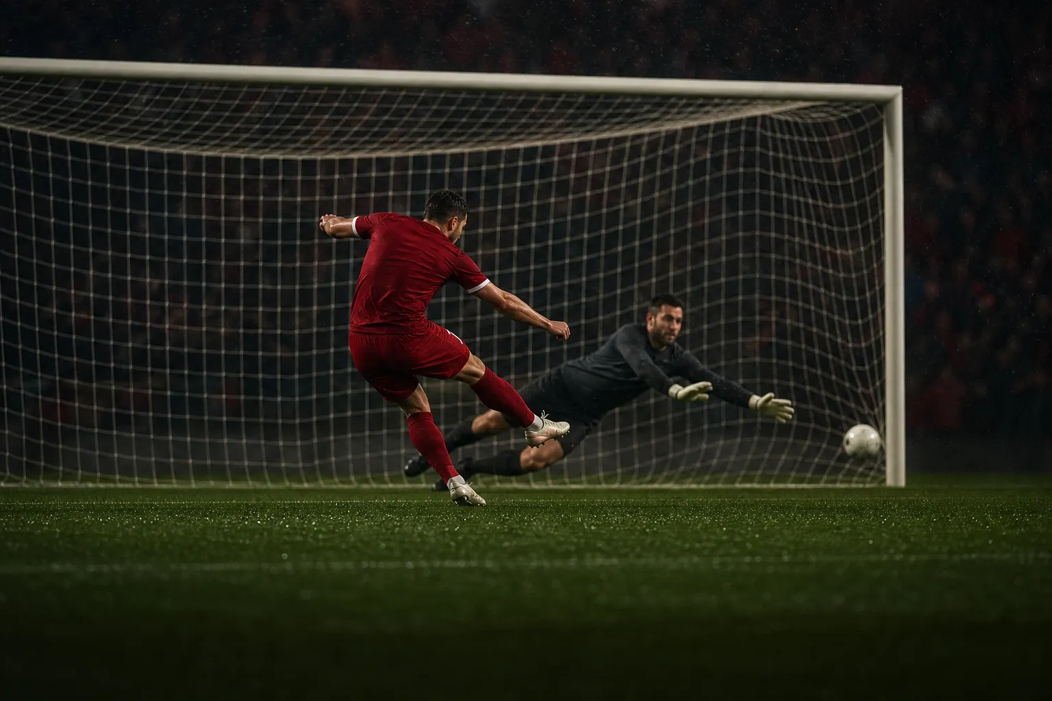 Ilustração editorial gerada por IA — Média de gols na Premier League: como calcular e interpretar