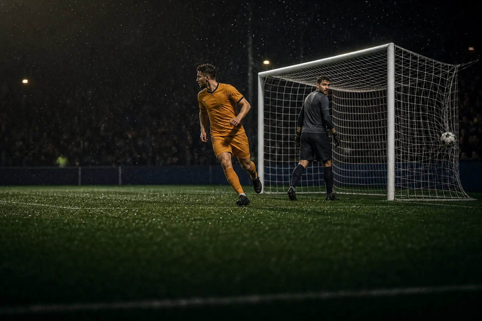 Ilustración editorial generada con IA — Qué es la diferencia de goles y cómo funciona en el futbol