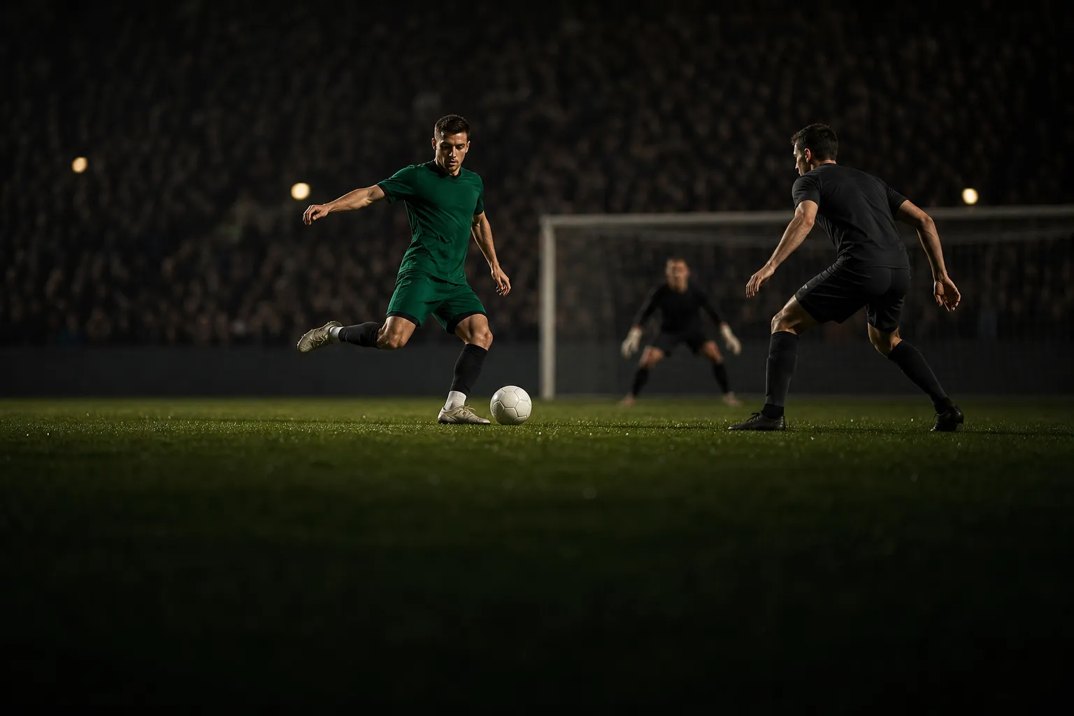 Ilustración editorial generada con IA — Cómo convertir un pronóstico de futbol en probabilidades realistas de 1X2
